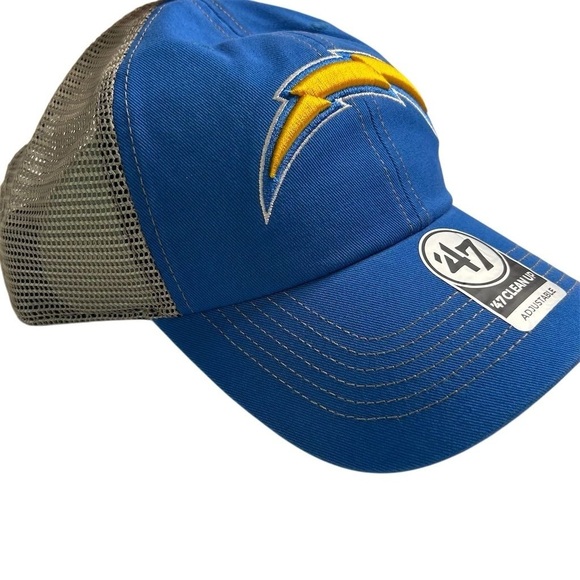 Los Angeles Chargers '47 Clean Up Blue Adjustable Hat Unisex NFL Cap - Picture 1 of 7